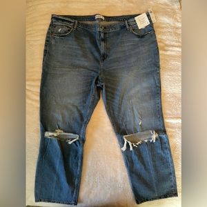 Abercrombie NWT distressed jeans 37waist/size 24 Long